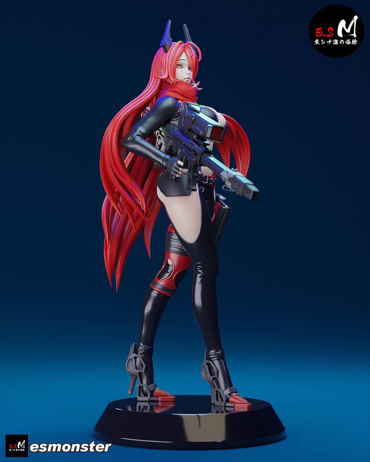 Red Hood Style NIKKE Unpainted Resin Garage Model Kit (1/6-1/12)