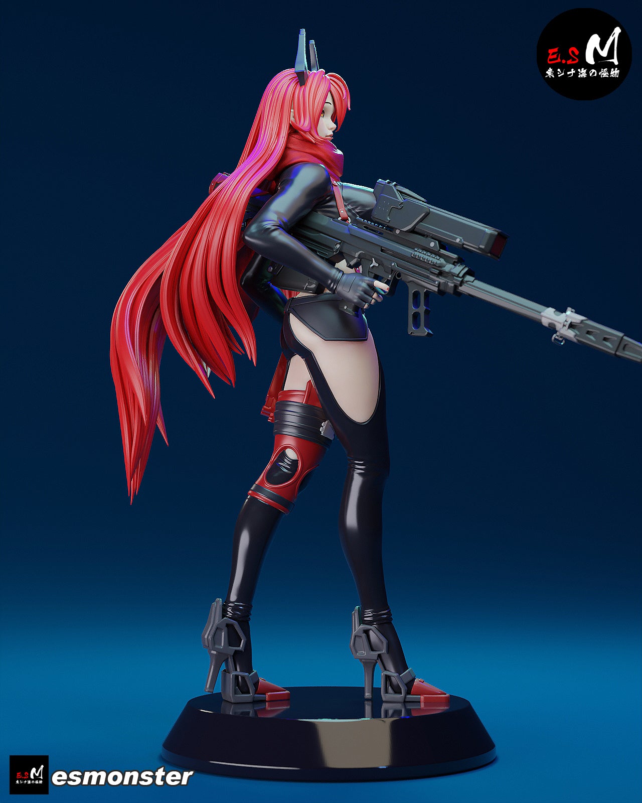 Red Hood Style NIKKE Unpainted Resin Garage Model Kit (1/6-1/12)