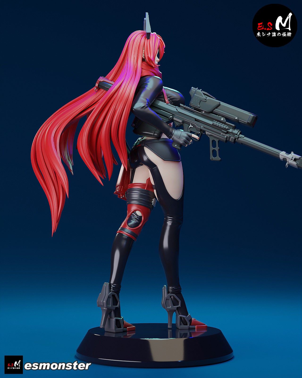 Red Hood Style NIKKE Unpainted Resin Garage Model Kit (1/6-1/12)