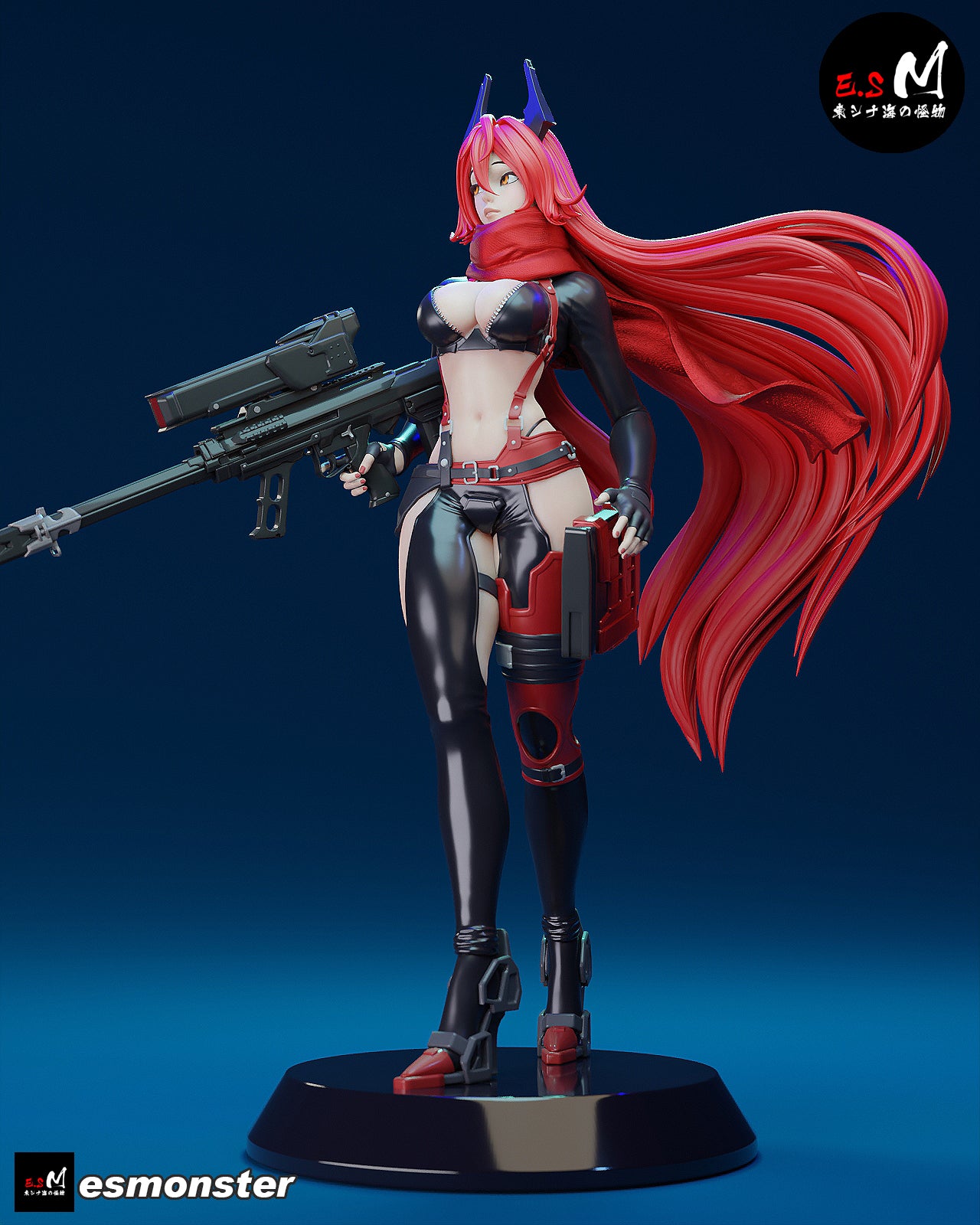 Red Hood Style NIKKE Unpainted Resin Garage Model Kit (1/6-1/12)