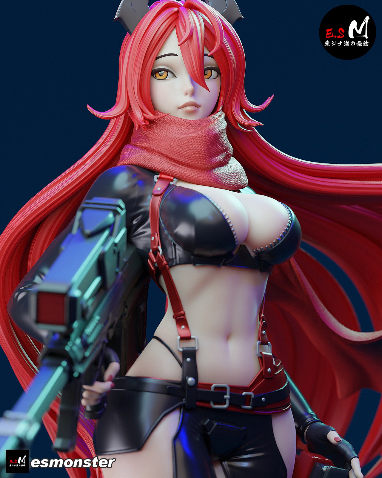 Red Hood Style NIKKE Unpainted Resin Garage Model Kit (1/6-1/12)