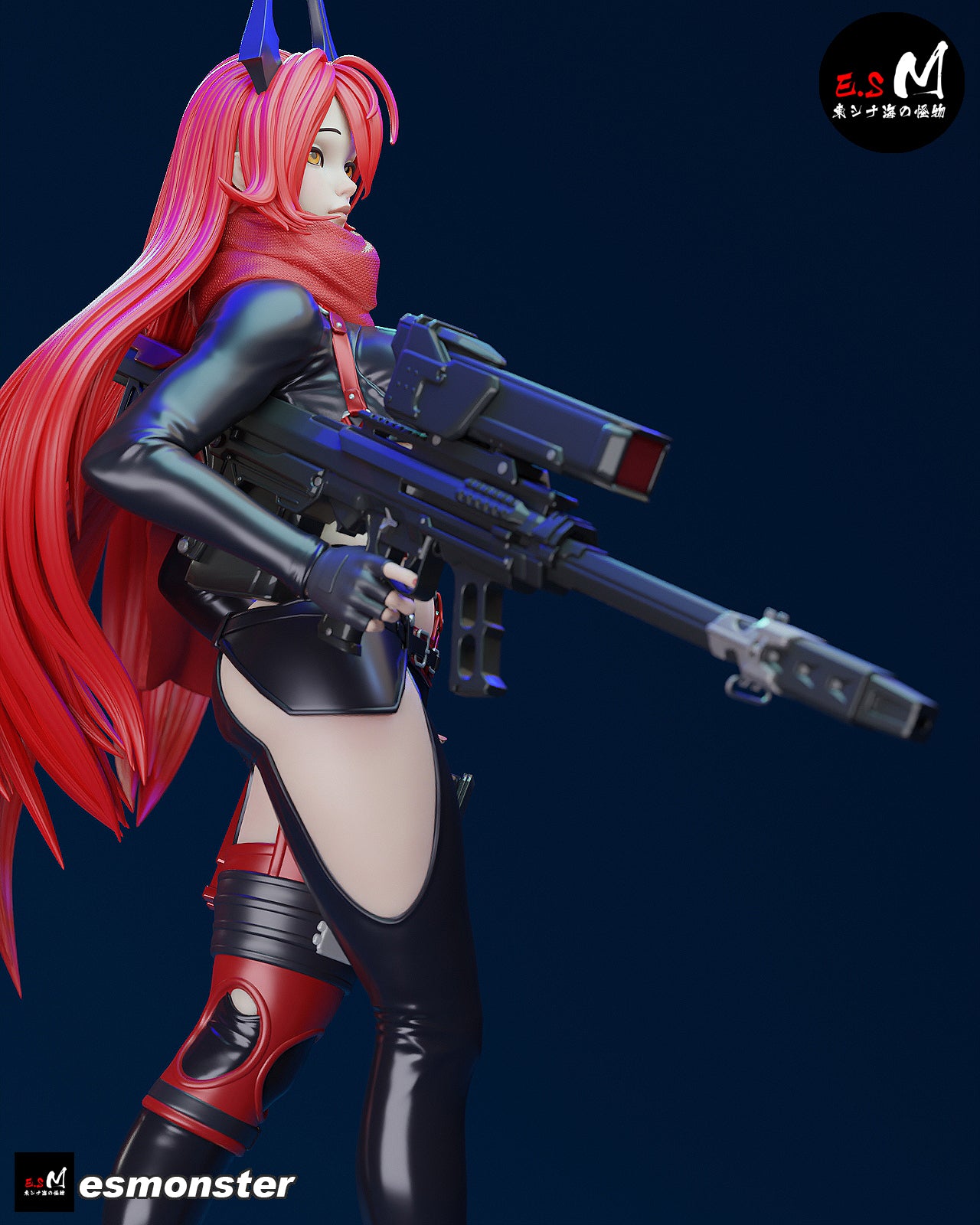 Red Hood Style NIKKE Unpainted Resin Garage Model Kit (1/6-1/12)