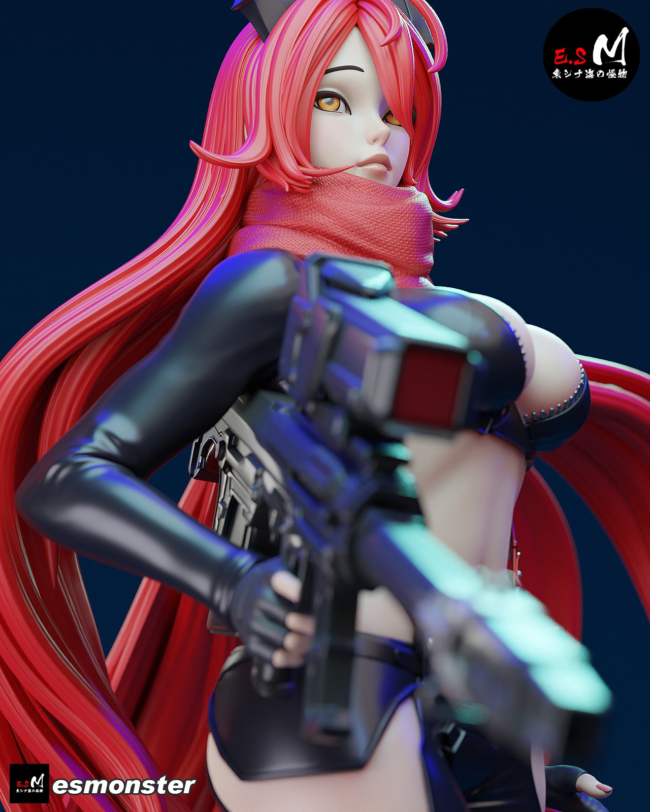 Red Hood Style NIKKE Unpainted Resin Garage Model Kit (1/6-1/12)