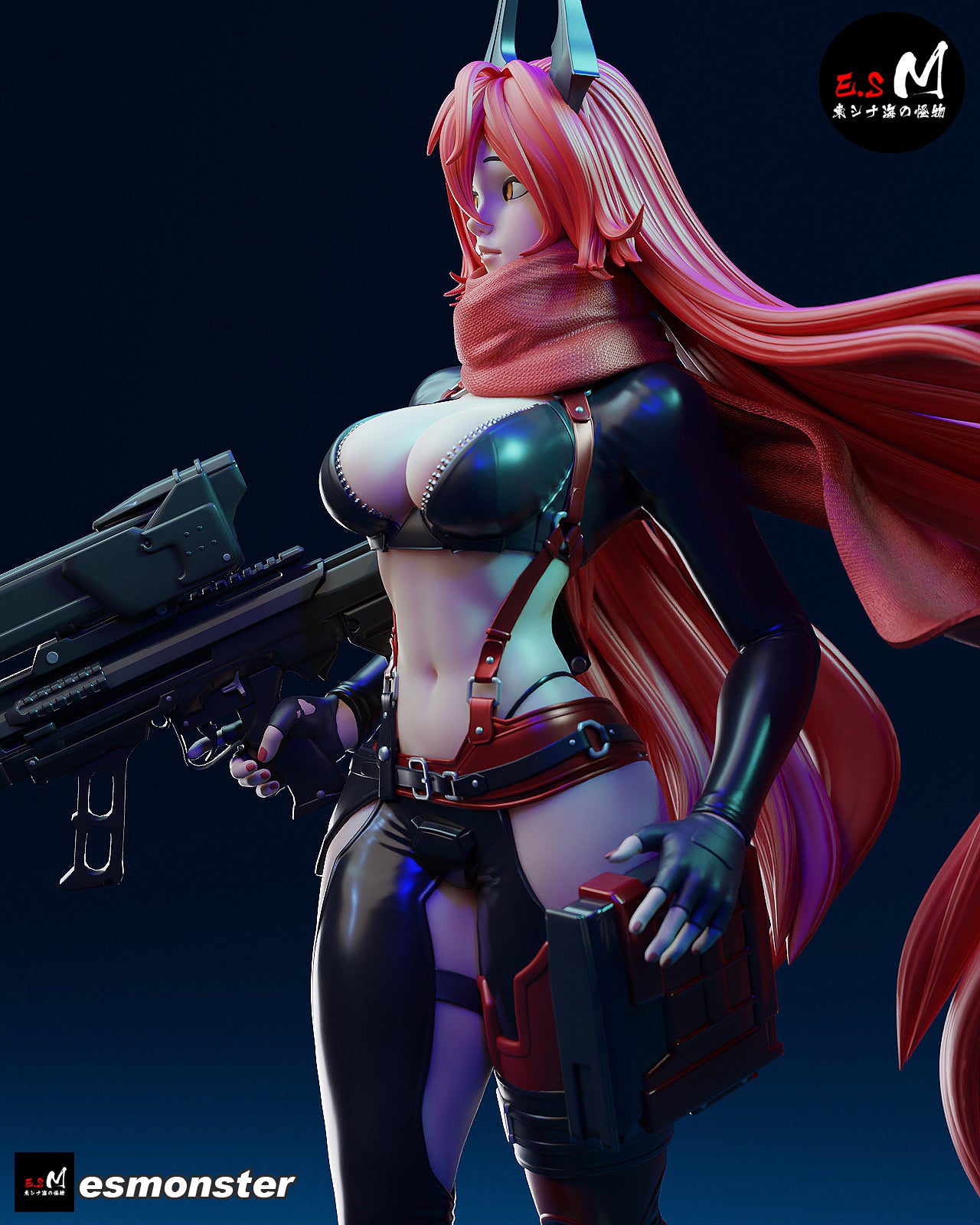 Red Hood Style NIKKE Unpainted Resin Garage Model Kit (1/6-1/12)