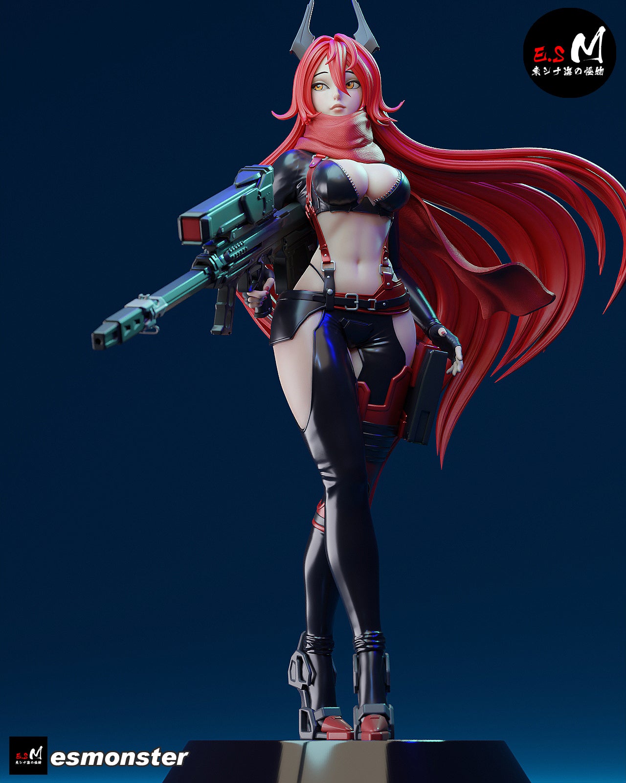 Red Hood Style NIKKE Unpainted Resin Garage Model Kit (1/6-1/12)