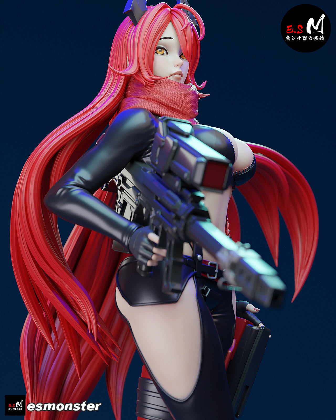 Red Hood Style NIKKE Unpainted Resin Garage Model Kit (1/6-1/12)