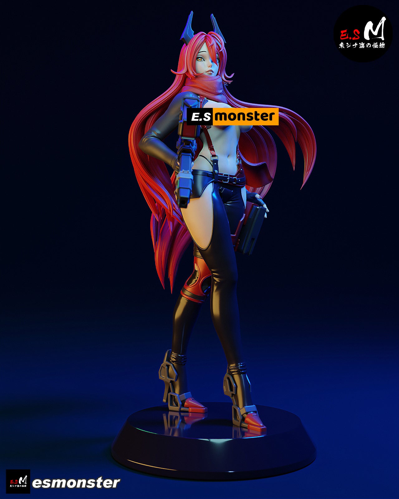 Red Hood Style NIKKE Unpainted Resin Garage Model Kit (1/6-1/12)
