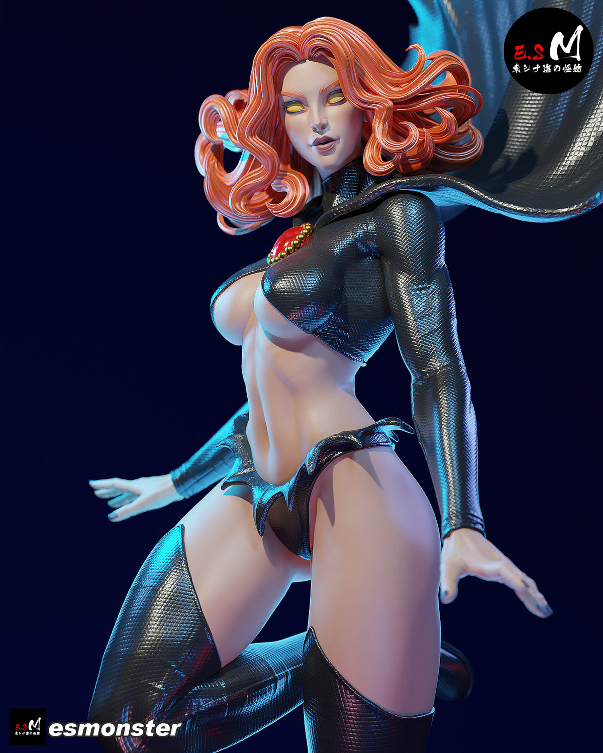 Vampire Red Queen Dark Fantasy Unpainted Resin Garage Model Kit (1/6-1/12)