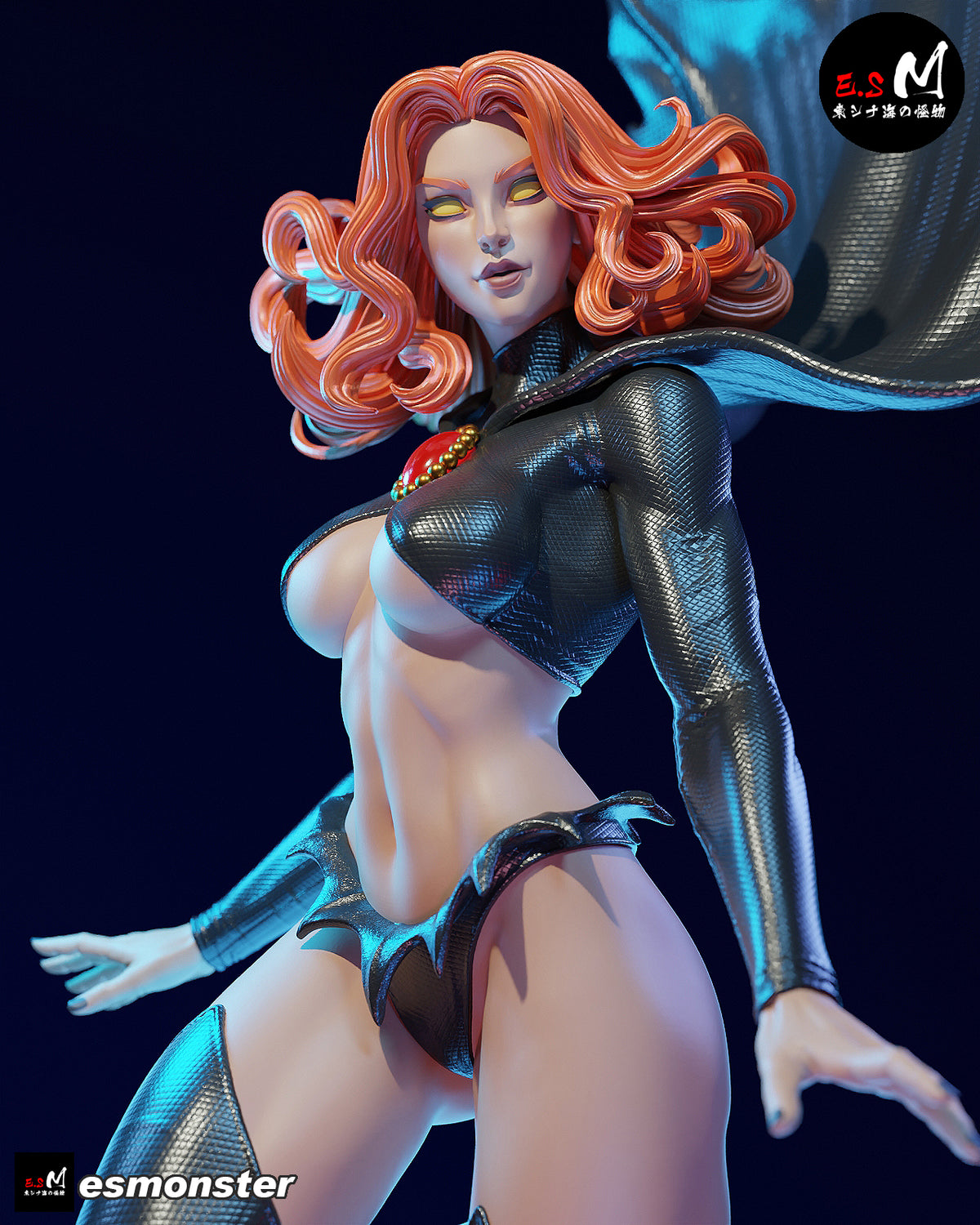 Vampire Red Queen Dark Fantasy Unpainted Resin Garage Model Kit (1/6-1/12)