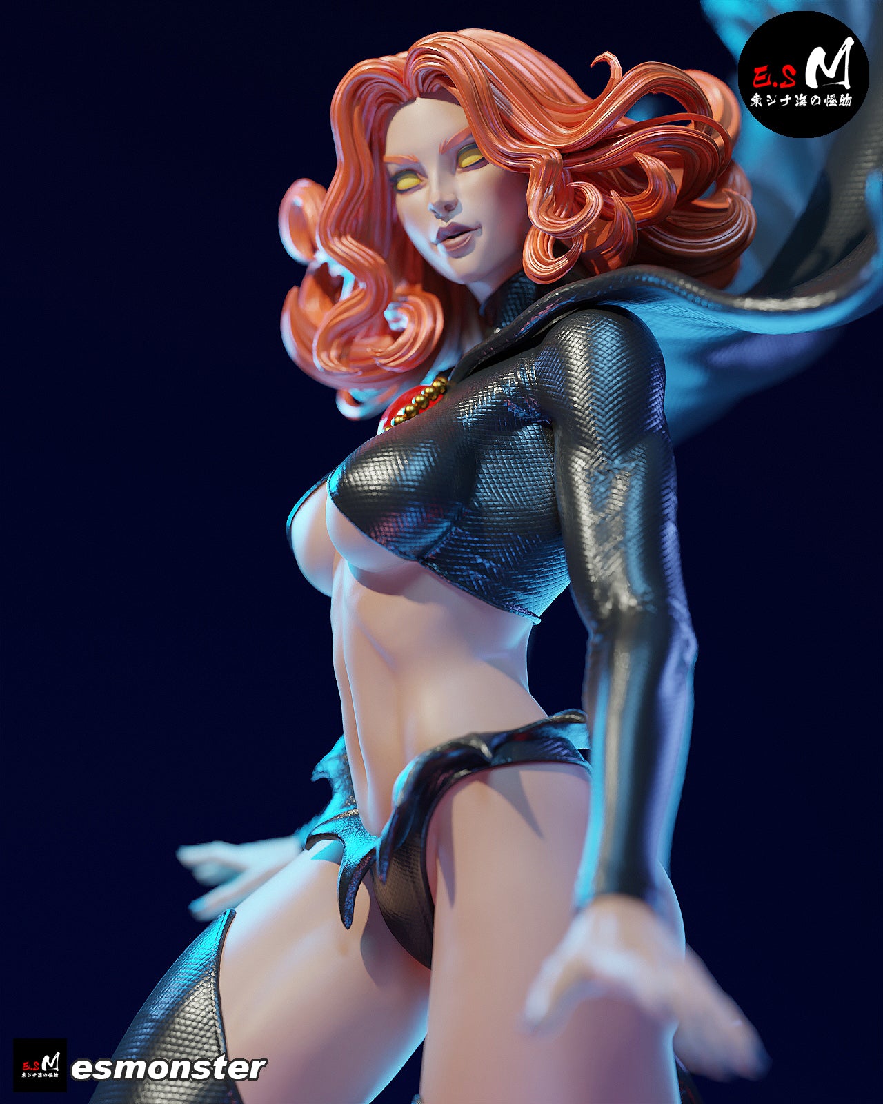 Vampire Red Queen Dark Fantasy Unpainted Resin Garage Model Kit (1/6-1/12)