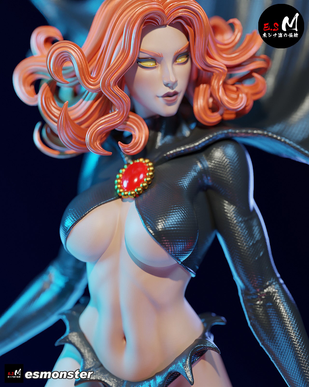 Vampire Red Queen Dark Fantasy Unpainted Resin Garage Model Kit (1/6-1/12)