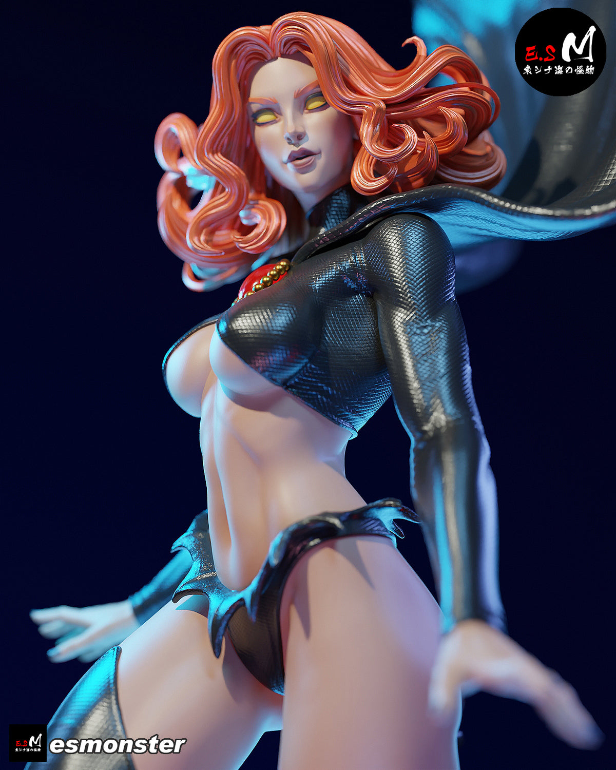 Vampire Red Queen Dark Fantasy Unpainted Resin Garage Model Kit (1/6-1/12)