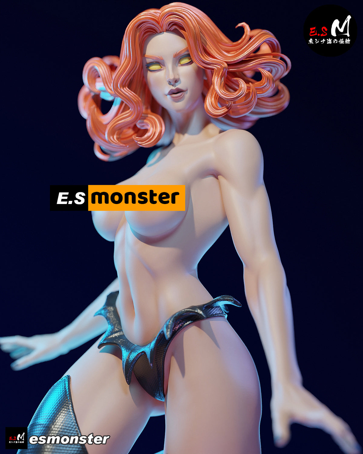 Vampire Red Queen Dark Fantasy Unpainted Resin Garage Model Kit (1/6-1/12)
