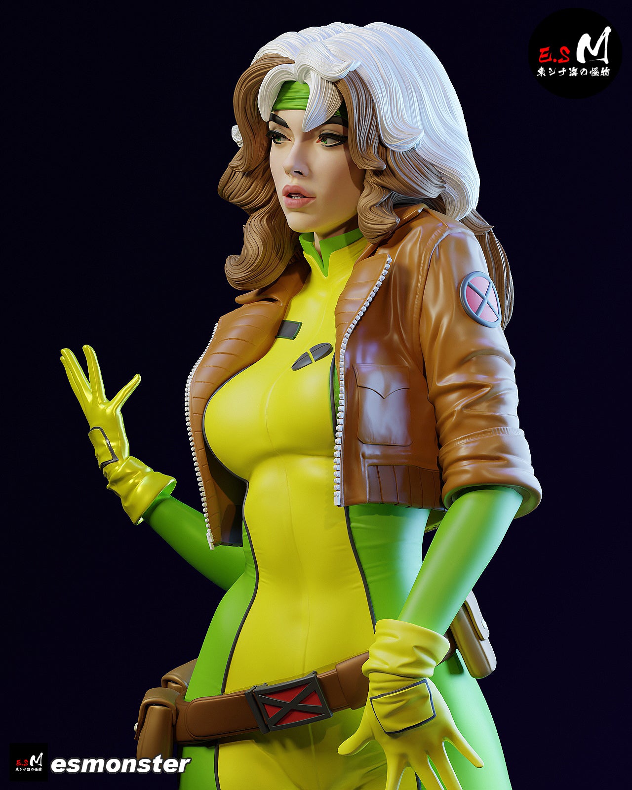 Rogue Casual Style X-Men Unpainted Resin Garage Model Kit (1/6-1/12)