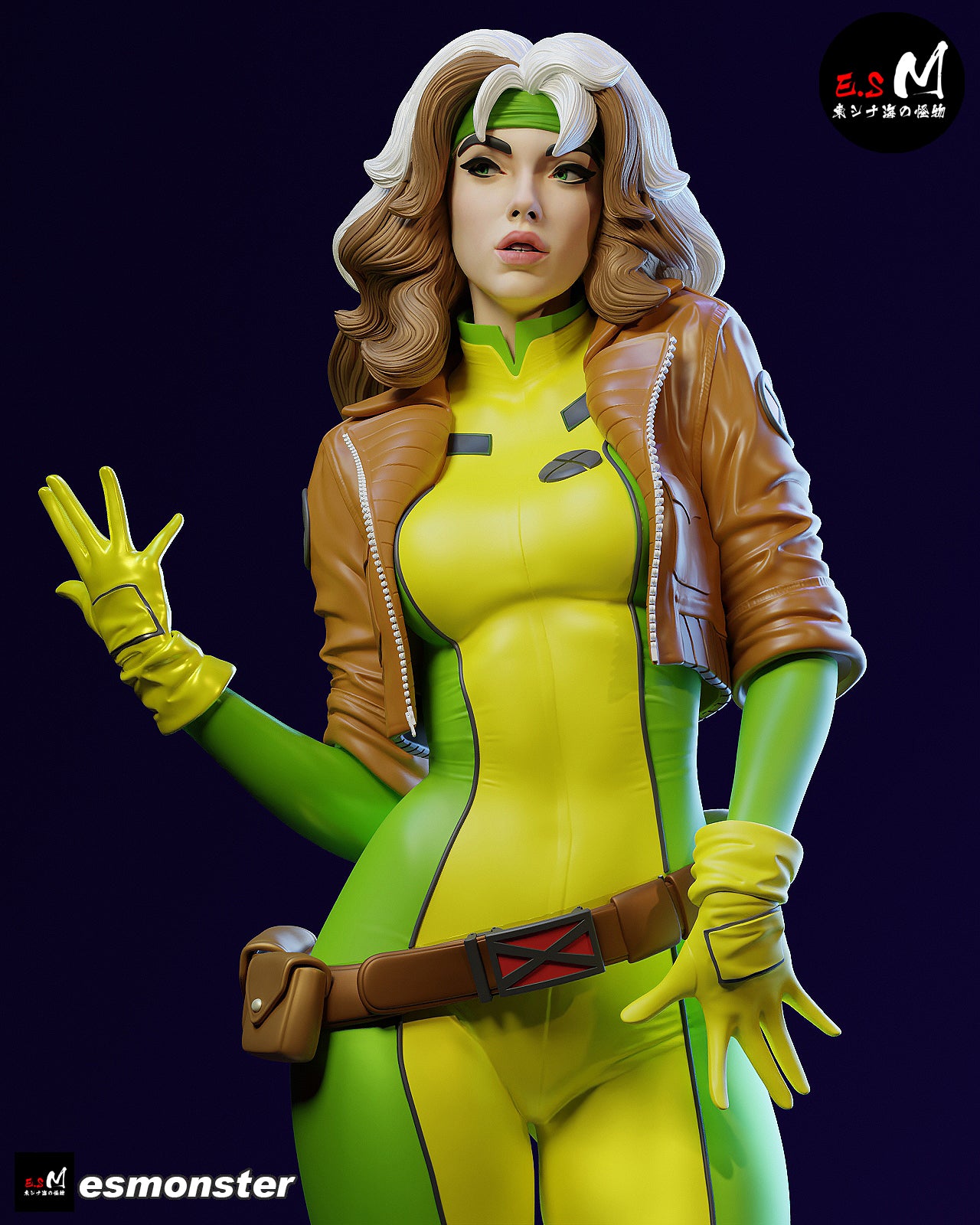 Rogue Casual Style X-Men Unpainted Resin Garage Model Kit (1/6-1/12)