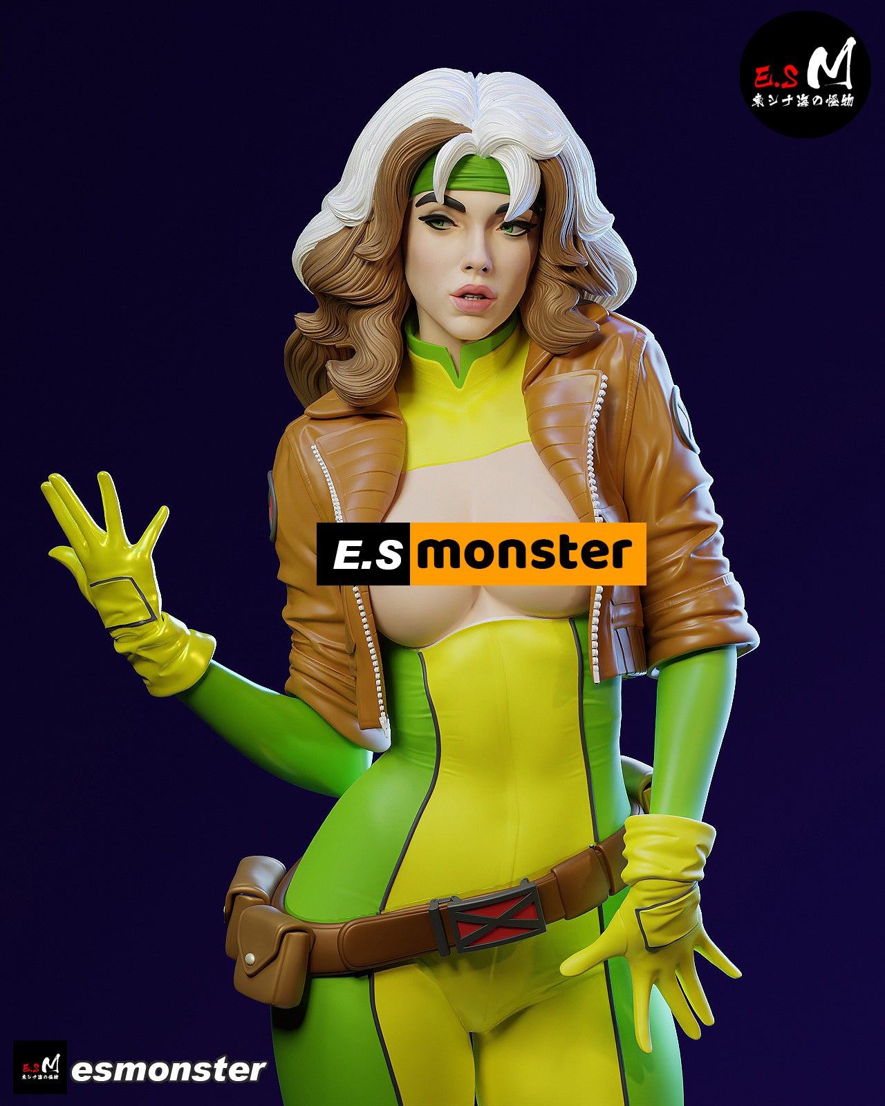 Rogue Casual Style X-Men Unpainted Resin Garage Model Kit (1/6-1/12)