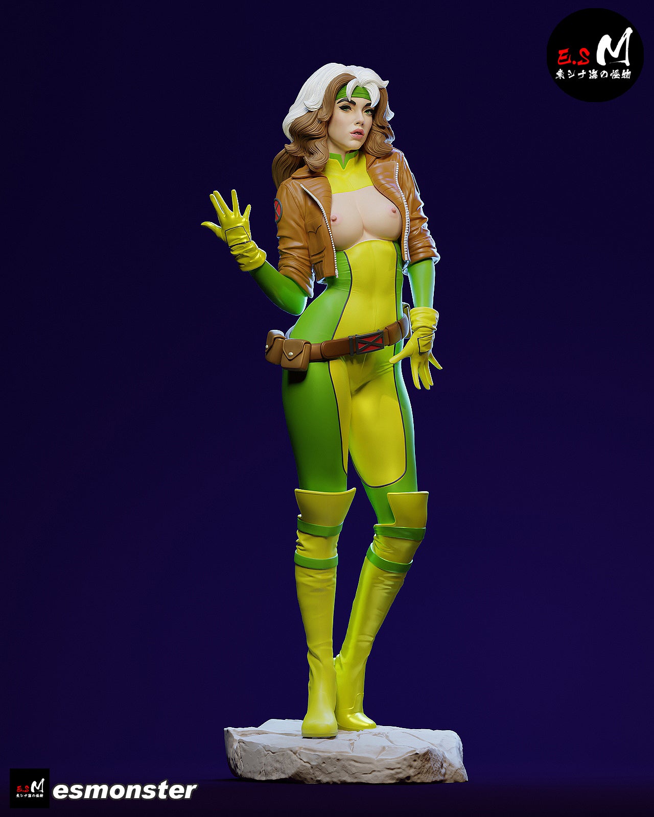 Rogue Casual Style X-Men Unpainted Resin Garage Model Kit (1/6-1/12)