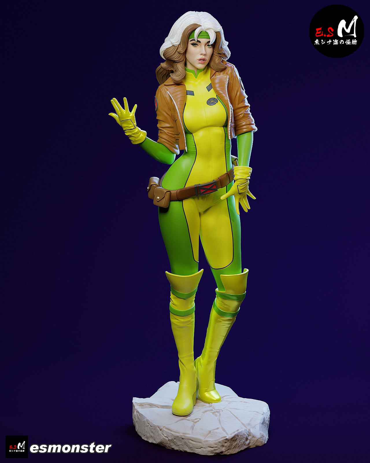 Rogue Casual Style X-Men Unpainted Resin Garage Model Kit (1/6-1/12)