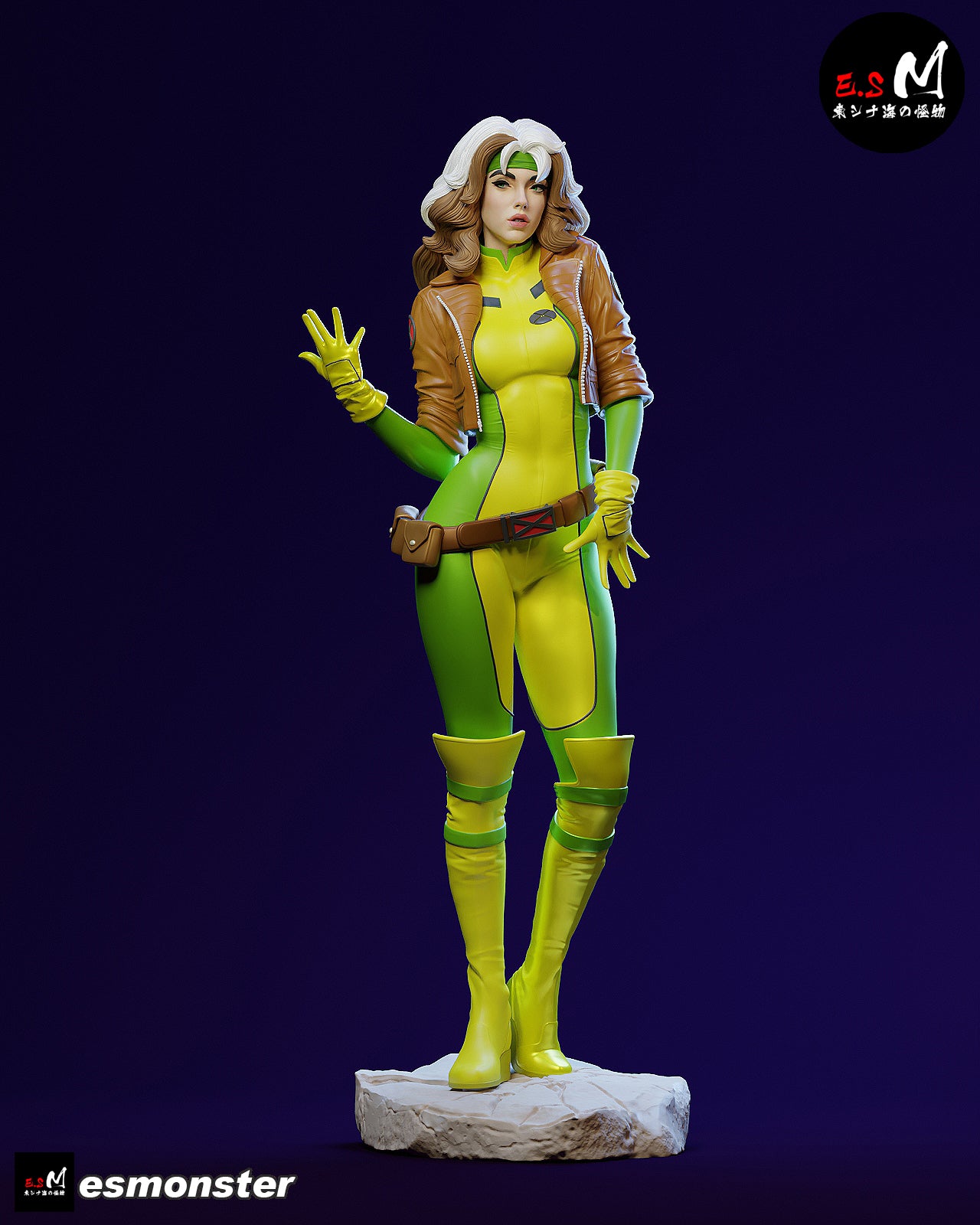 Rogue Casual Style X-Men Unpainted Resin Garage Model Kit (1/6-1/12)