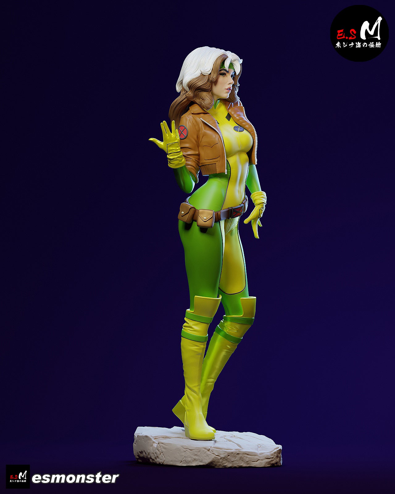 Rogue Casual Style X-Men Unpainted Resin Garage Model Kit (1/6-1/12)