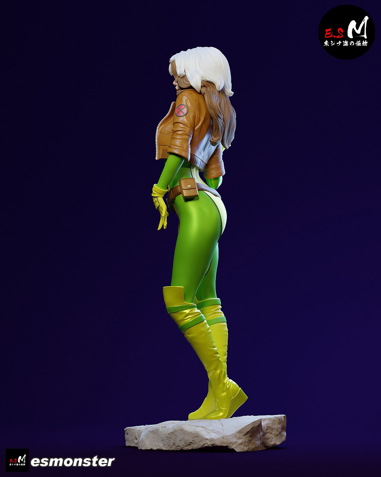 Rogue Casual Style X-Men Unpainted Resin Garage Model Kit (1/6-1/12)