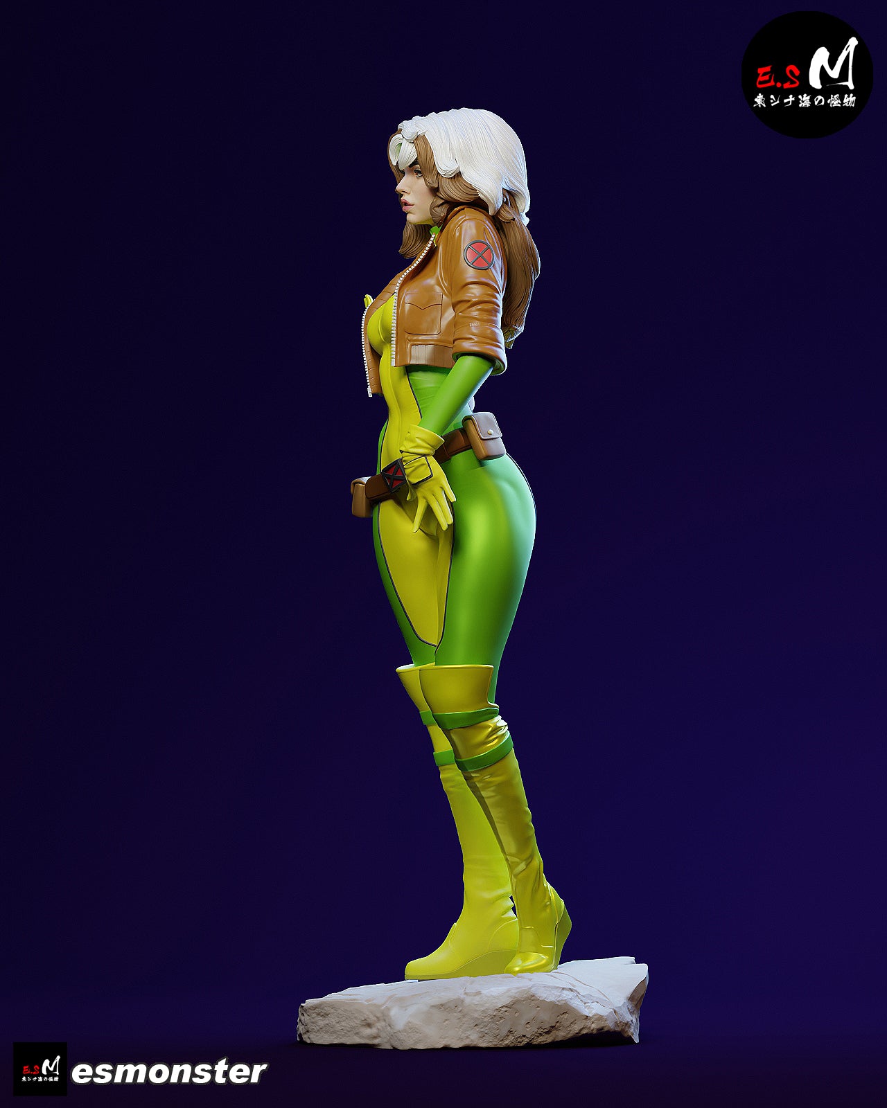 Rogue Casual Style X-Men Unpainted Resin Garage Model Kit (1/6-1/12)