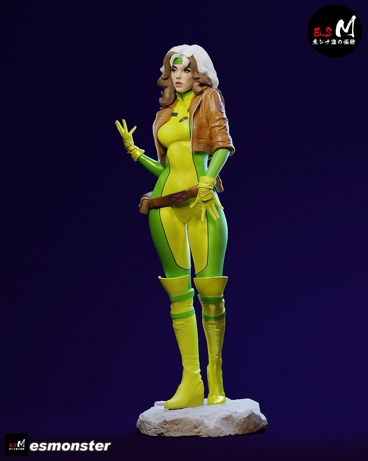 Rogue Casual Style X-Men Unpainted Resin Garage Model Kit (1/6-1/12)
