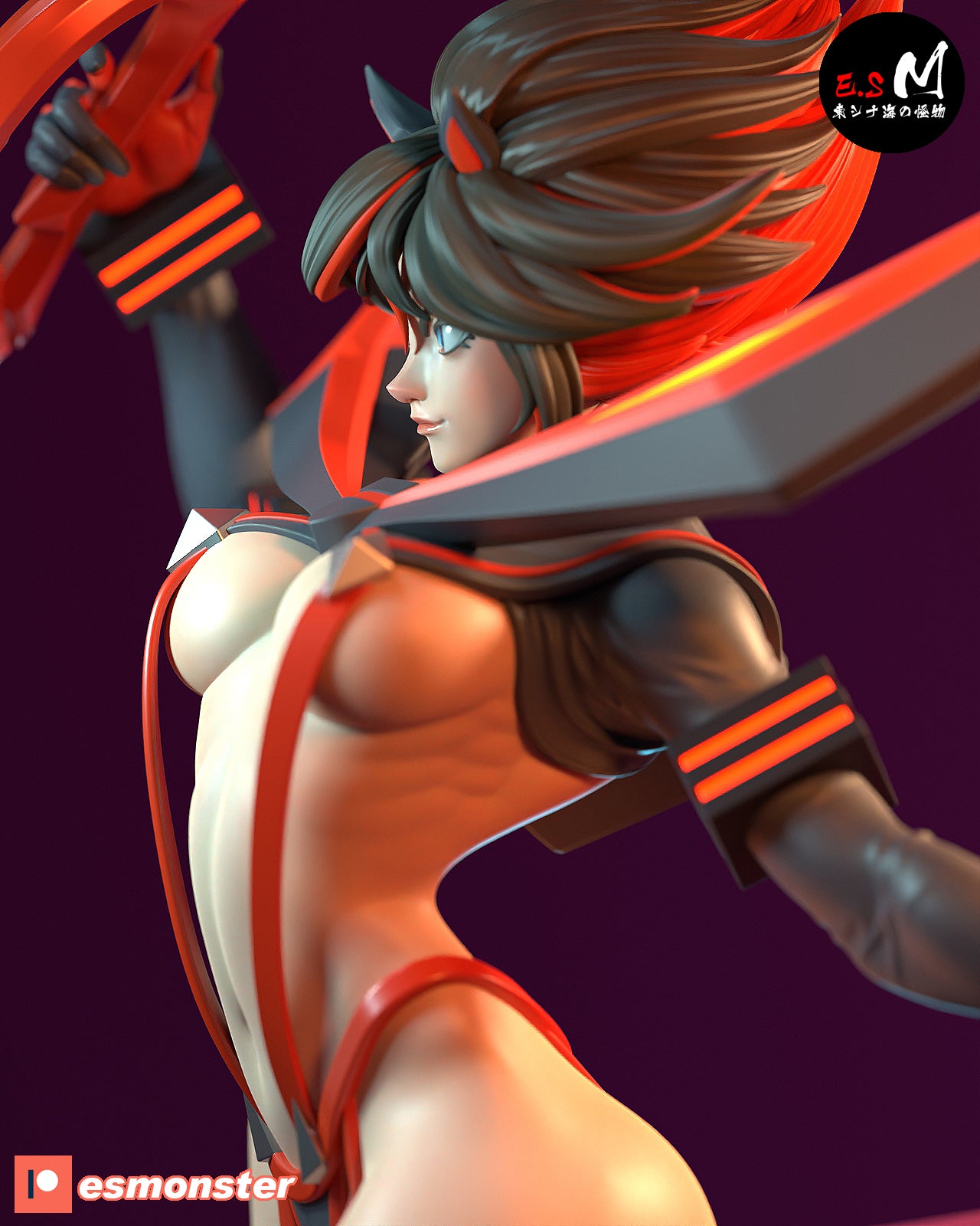 Ryuko Matoi Style Kill la Kill Anime Unpainted Resin Garage Kit (1/6-1/12)