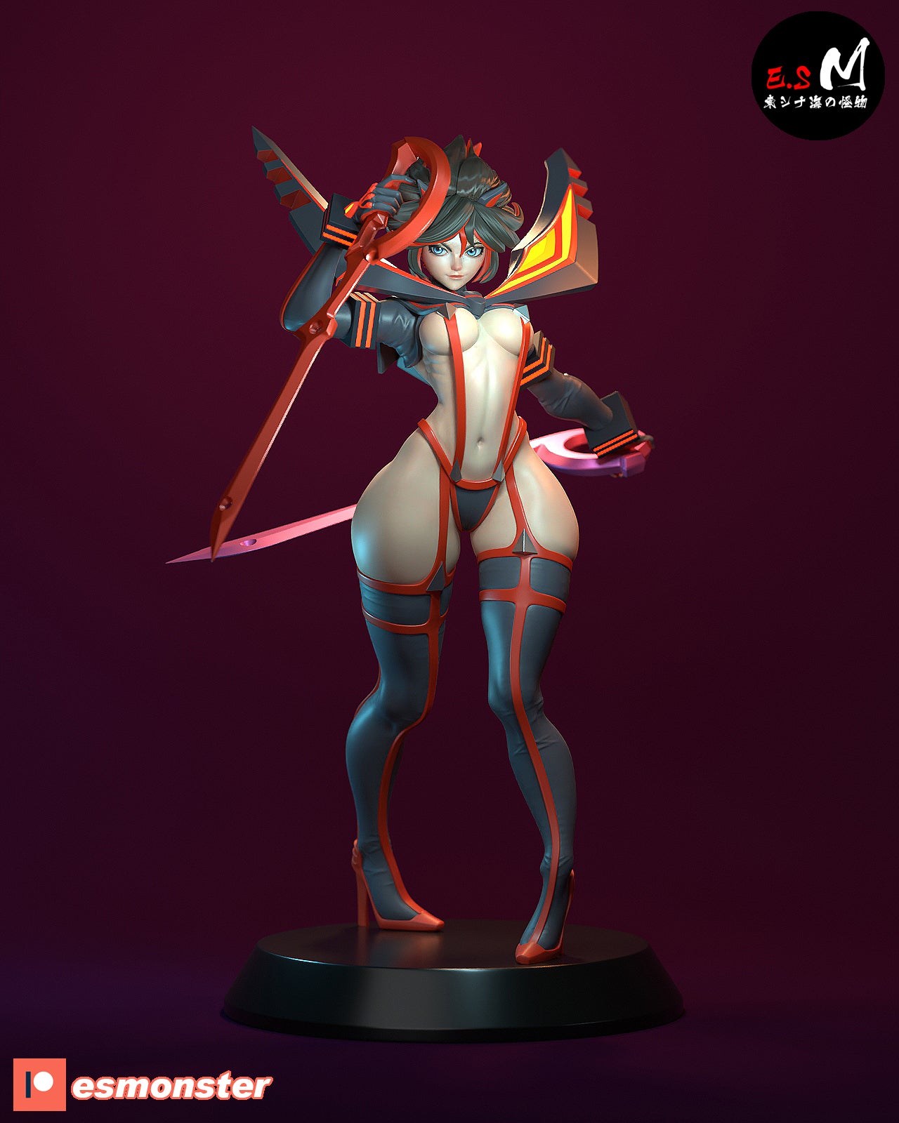 Ryuko Matoi Style Kill la Kill Anime Unpainted Resin Garage Kit (1/6-1/12)