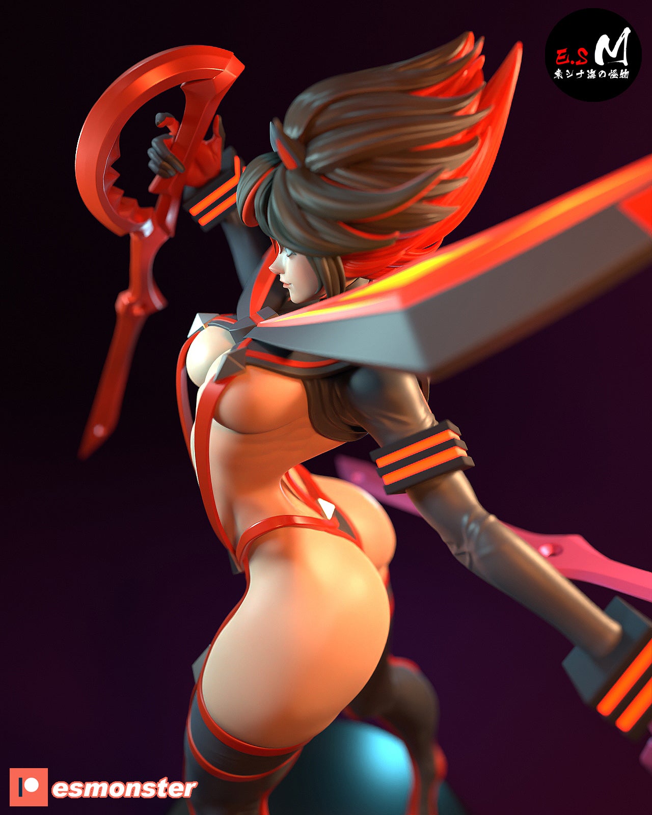 Ryuko Matoi Style Kill la Kill Anime Unpainted Resin Garage Kit (1/6-1/12)