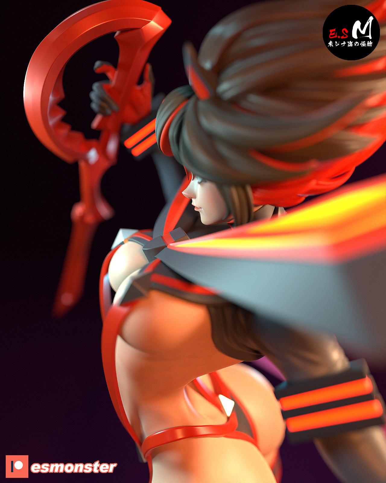Ryuko Matoi Style Kill la Kill Anime Unpainted Resin Garage Kit (1/6-1/12)