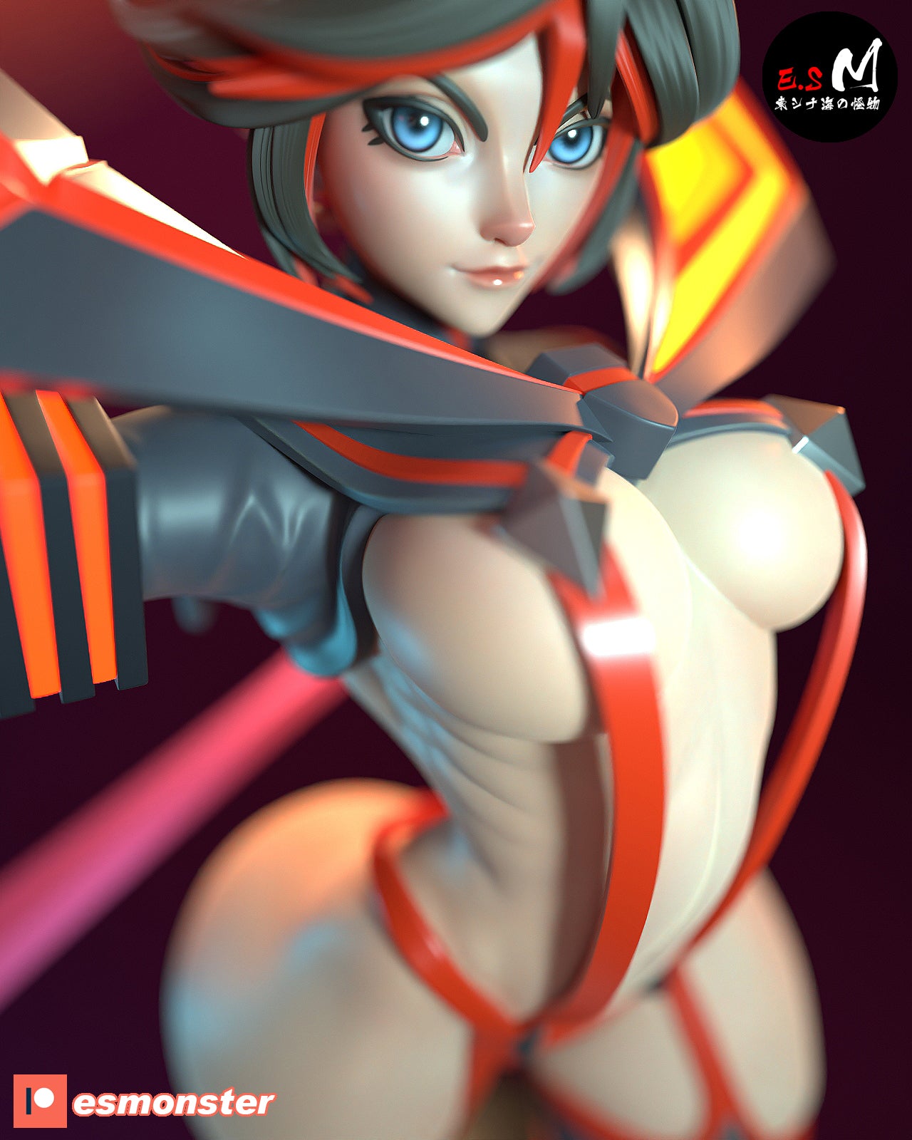 Ryuko Matoi Style Kill la Kill Anime Unpainted Resin Garage Kit (1/6-1/12)