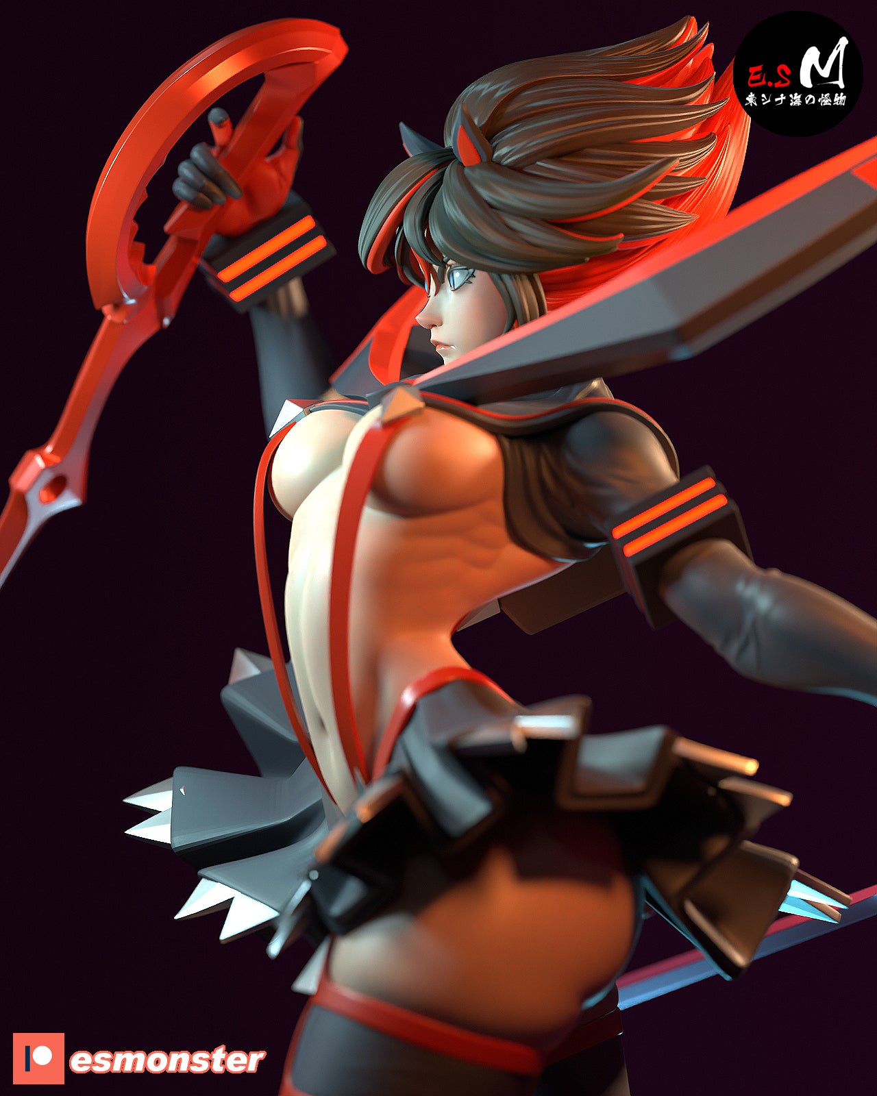 Ryuko Matoi Style Kill la Kill Anime Unpainted Resin Garage Kit (1/6-1/12)