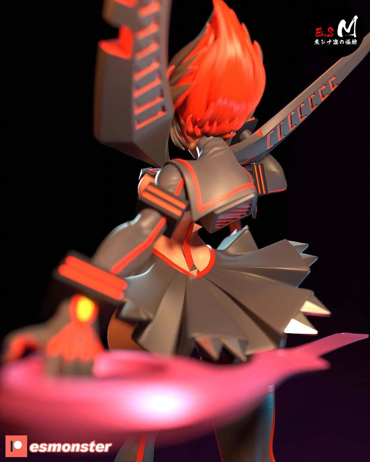 Ryuko Matoi Style Kill la Kill Anime Unpainted Resin Garage Kit (1/6-1/12)