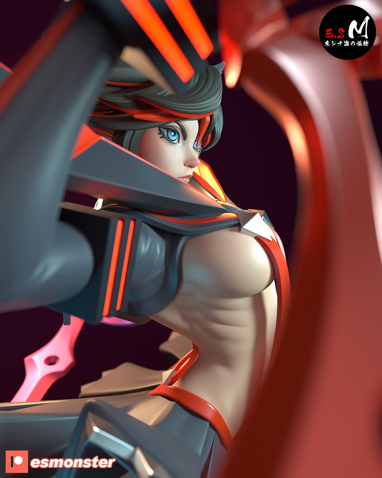 Ryuko Matoi Style Kill la Kill Anime Unpainted Resin Garage Kit (1/6-1/12)