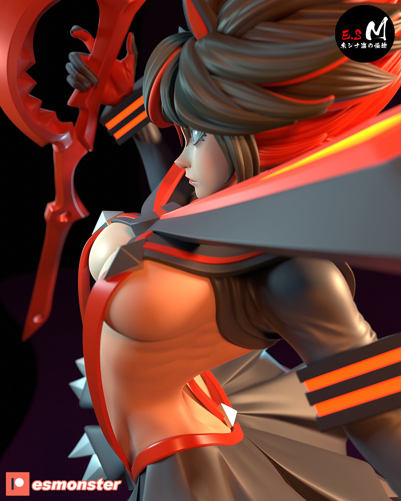Ryuko Matoi Style Kill la Kill Anime Unpainted Resin Garage Kit (1/6-1/12)