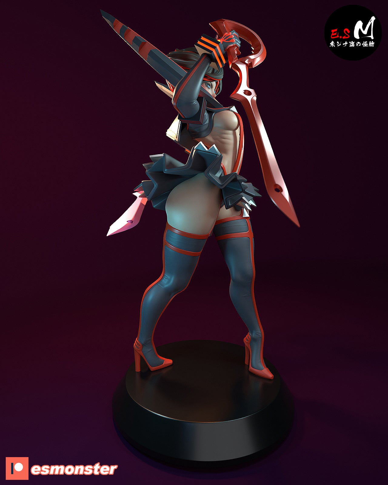 Ryuko Matoi Style Kill la Kill Anime Unpainted Resin Garage Kit (1/6-1/12)