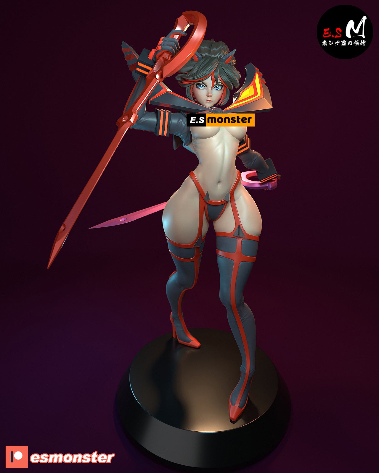 Ryuko Matoi Style Kill la Kill Anime Unpainted Resin Garage Kit (1/6-1/12)