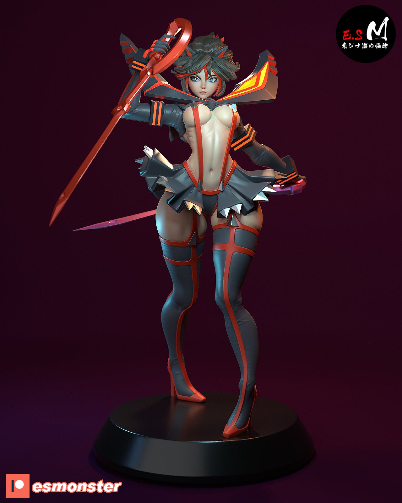 Ryuko Matoi Style Kill la Kill Anime Unpainted Resin Garage Kit (1/6-1/12)