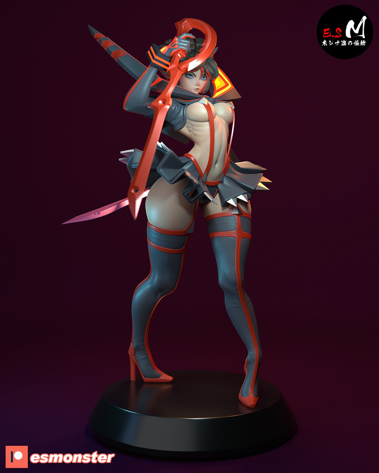 Ryuko Matoi Style Kill la Kill Anime Unpainted Resin Garage Kit (1/6-1/12)