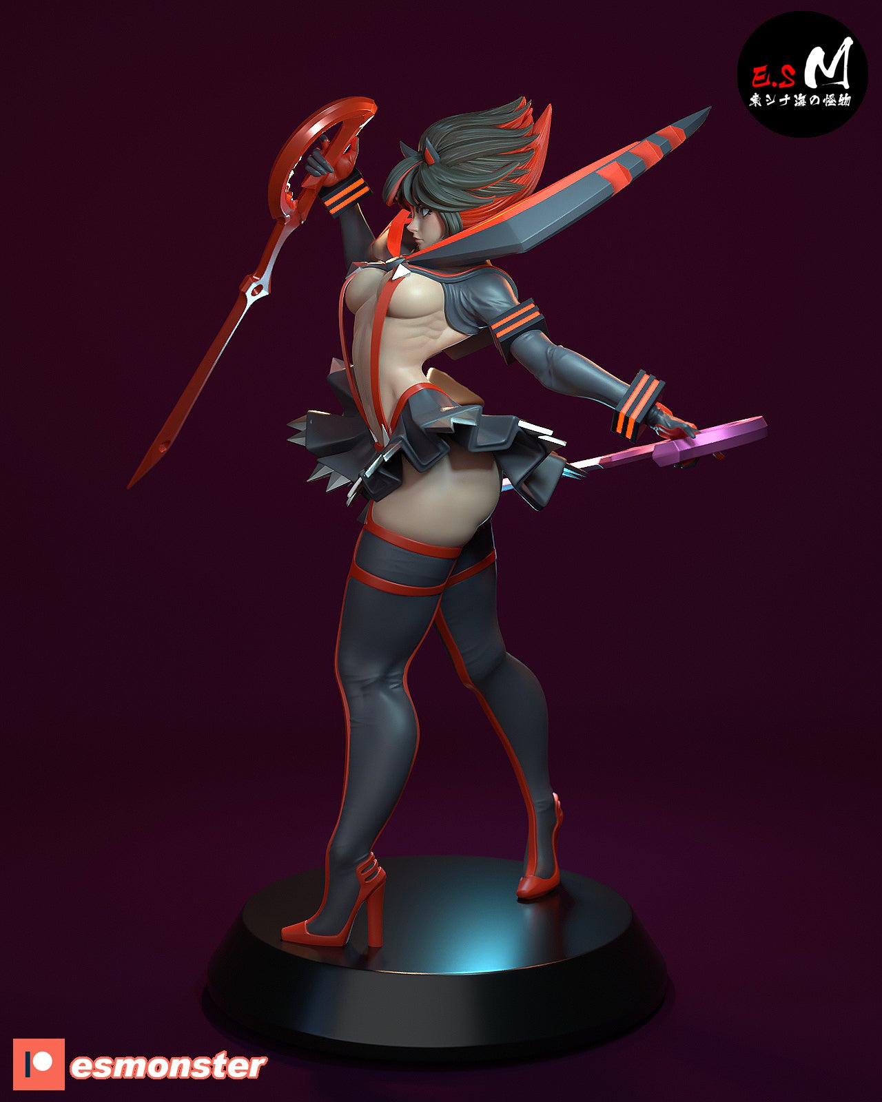 Ryuko Matoi Style Kill la Kill Anime Unpainted Resin Garage Kit (1/6-1/12)