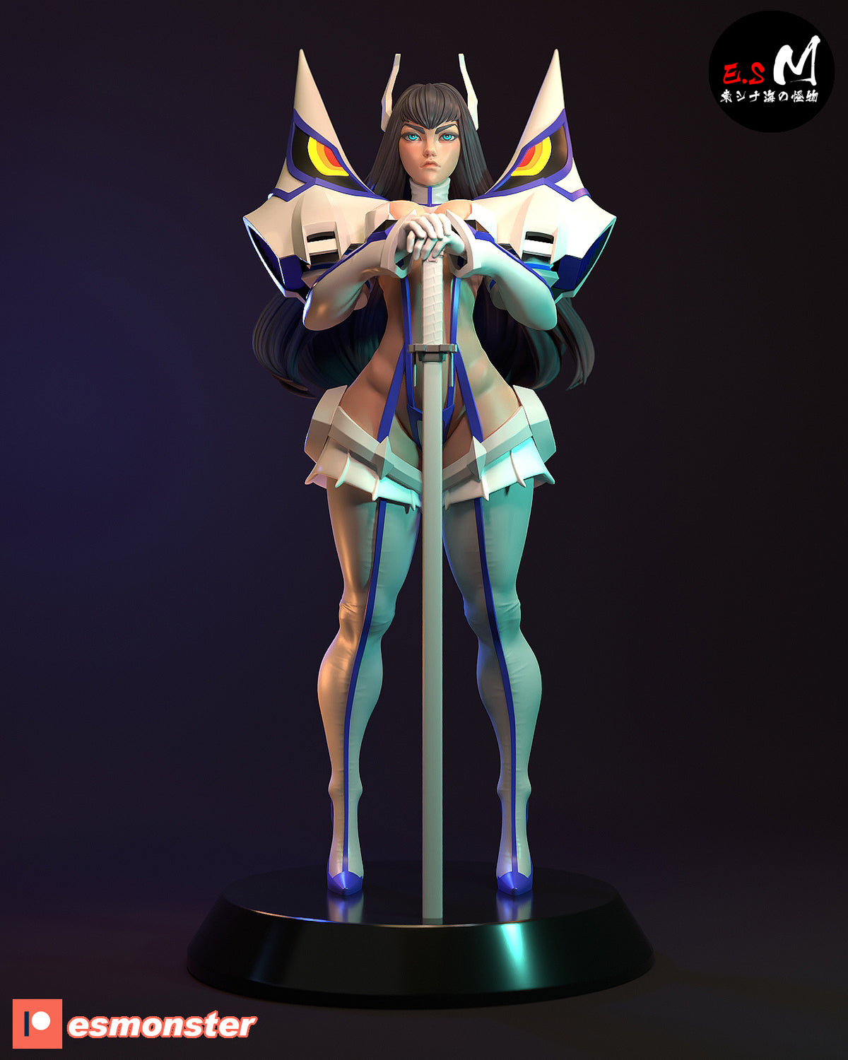 Satsuki Kiryuin Style Kill la Kill Anime Unpainted Resin Garage Kit (1/6-1/12)