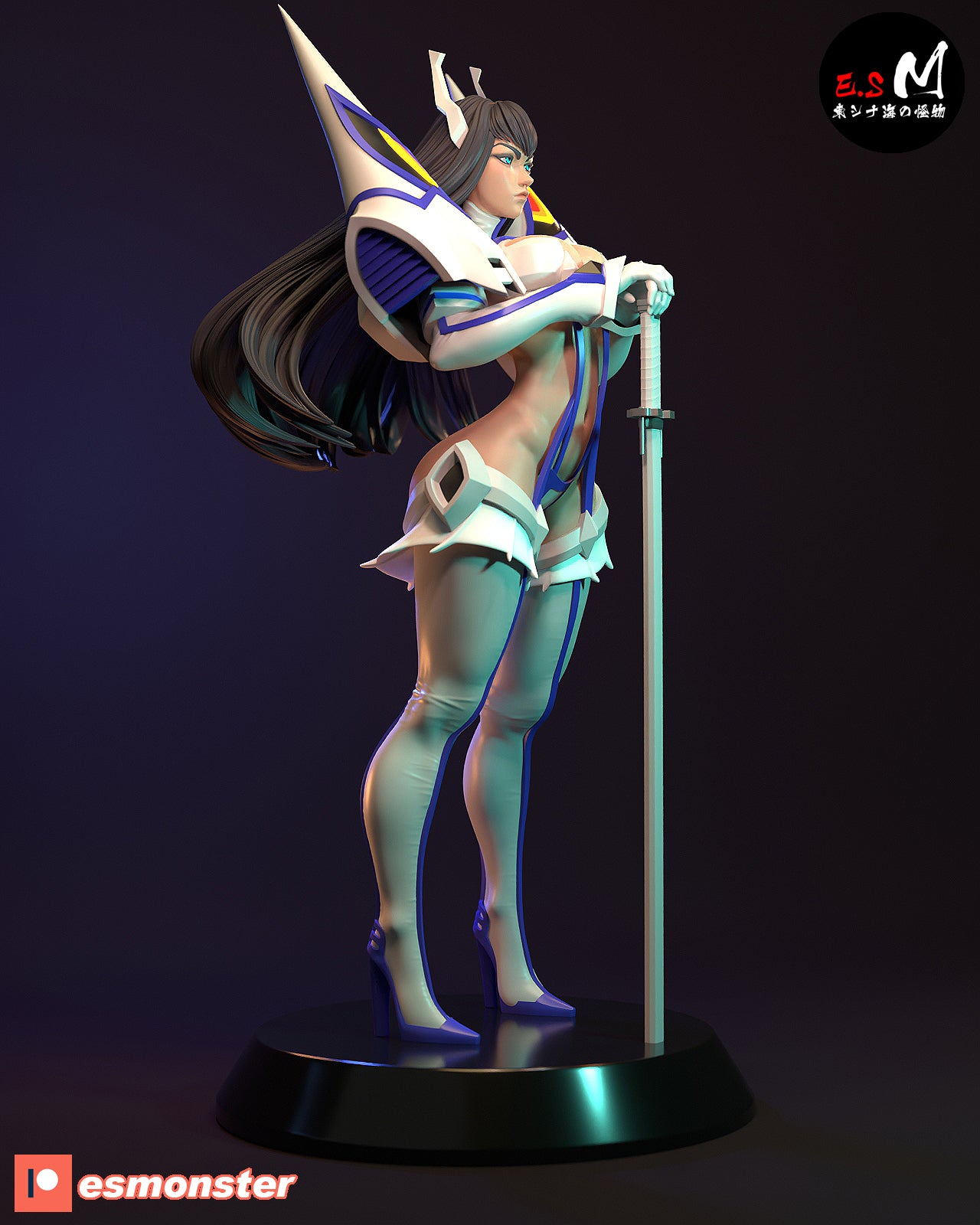 Satsuki Kiryuin Style Kill la Kill Anime Unpainted Resin Garage Kit (1/6-1/12)