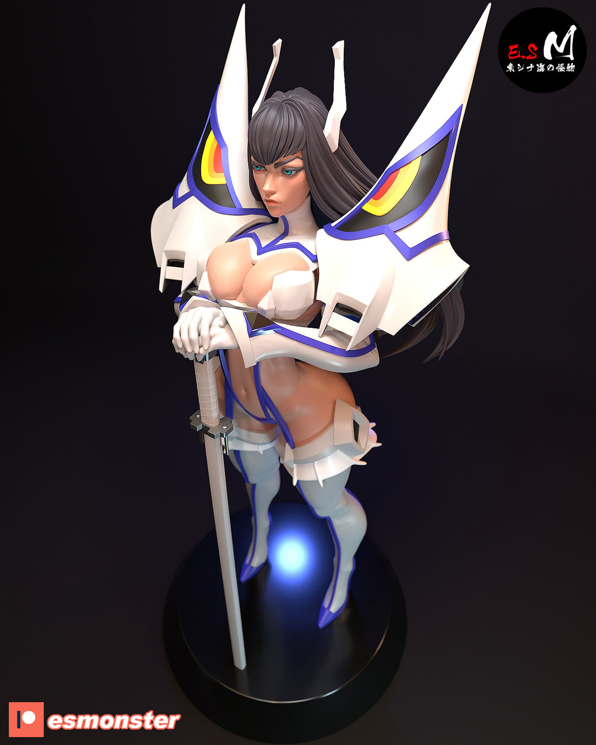 Satsuki Kiryuin Style Kill la Kill Anime Unpainted Resin Garage Kit (1/6-1/12)