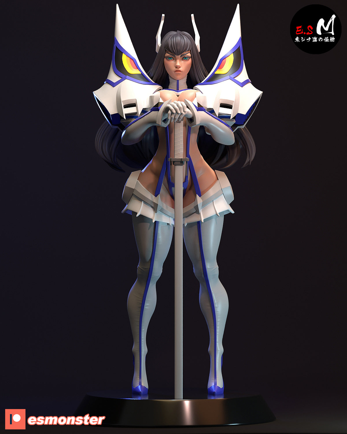 Satsuki Kiryuin Style Kill la Kill Anime Unpainted Resin Garage Kit (1/6-1/12)