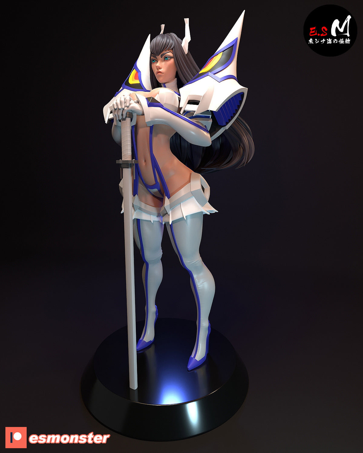 Satsuki Kiryuin Style Kill la Kill Anime Unpainted Resin Garage Kit (1/6-1/12)
