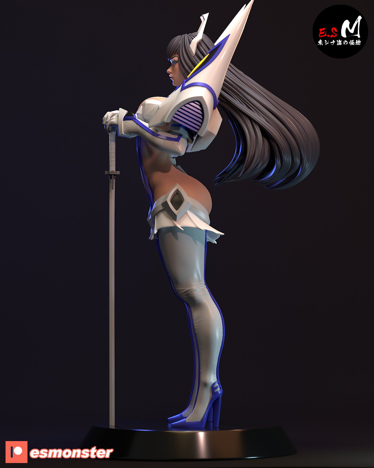 Satsuki Kiryuin Style Kill la Kill Anime Unpainted Resin Garage Kit (1/6-1/12)