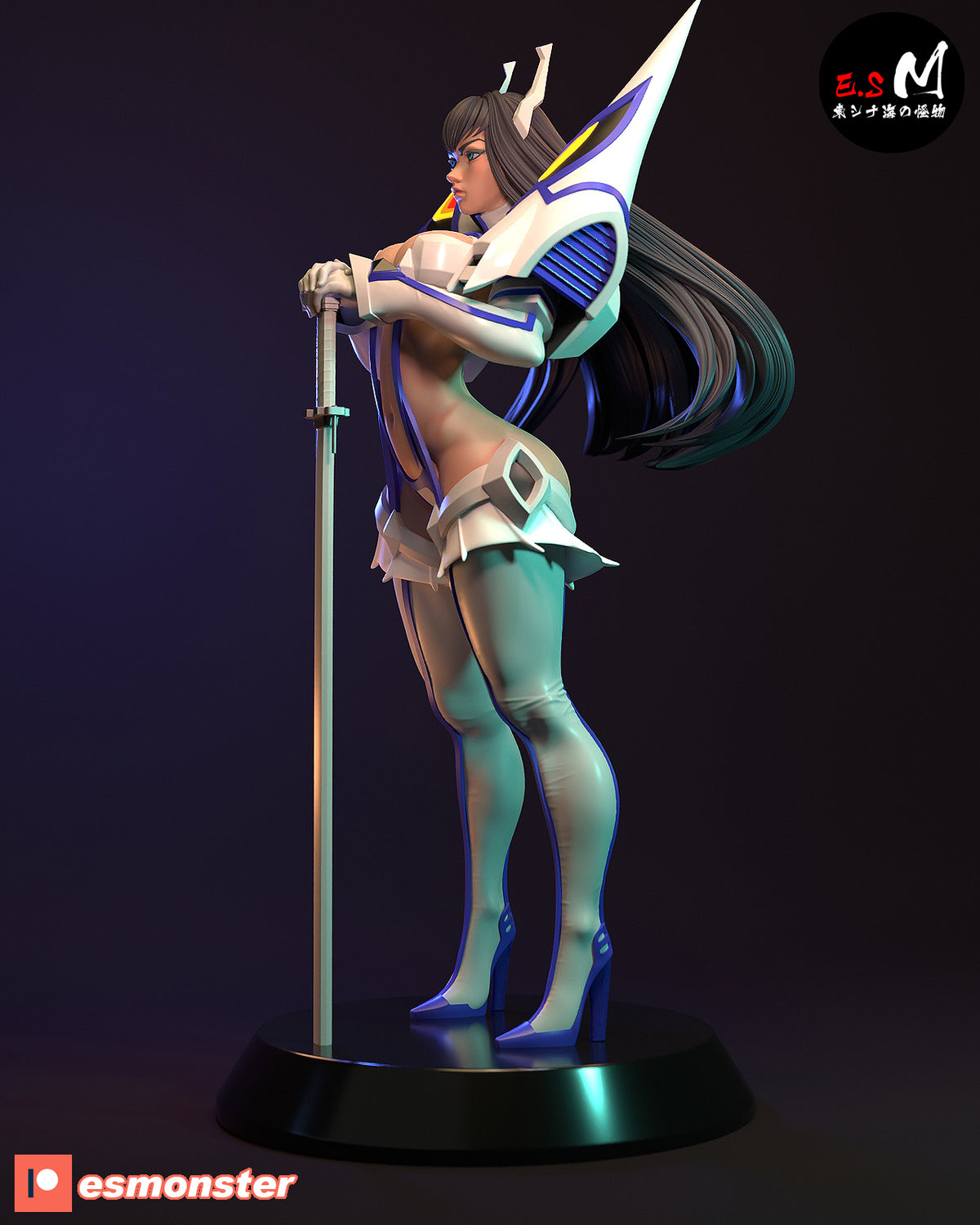 Satsuki Kiryuin Style Kill la Kill Anime Unpainted Resin Garage Kit (1/6-1/12)