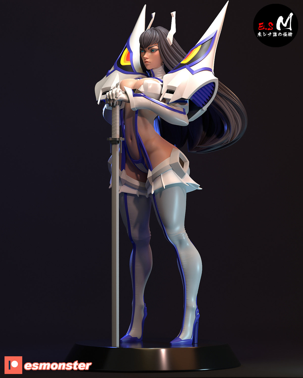 Satsuki Kiryuin Style Kill la Kill Anime Unpainted Resin Garage Kit (1/6-1/12)