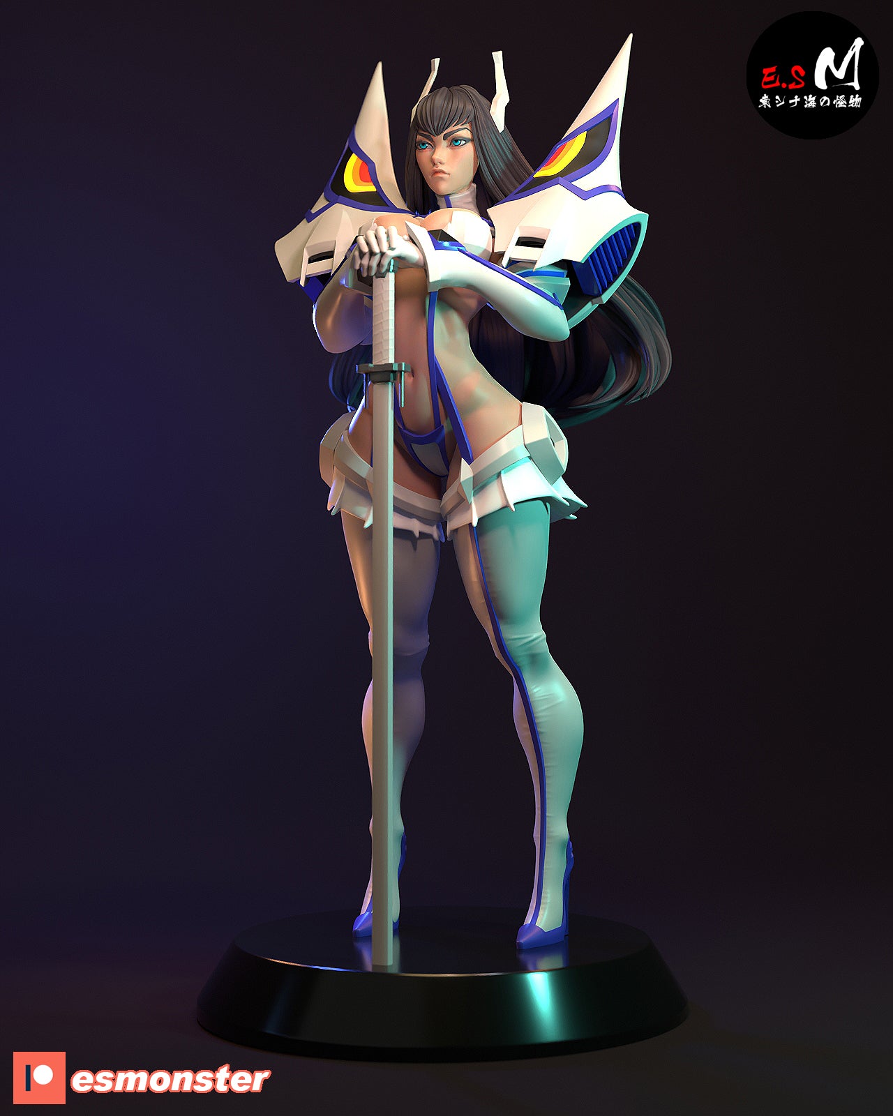 Satsuki Kiryuin Style Kill la Kill Anime Unpainted Resin Garage Kit (1/6-1/12)